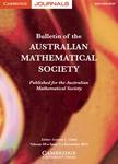 Bulletin of the Australian Mathematical Society