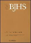BRITISH JOURNAL FOR THE HISTORY OF SCIENCE