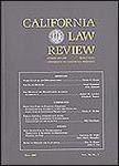 CALIFORNIA LAW REVIEW