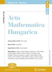 Acta Mathematica Hungarica