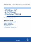 JOURNAL OF ALGEBRAIC COMBINATORICS