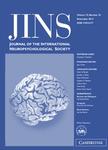 JOURNAL OF THE INTERNATIONAL NEUROPSYCHOLOGICAL SOCIETY