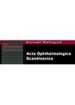 Acta Ophthalmologica Scandinavica
