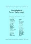 Communications on Pure and Applied Analysis