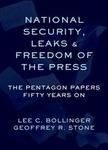 National Security, Leaks and Freedom of the Press: The Pentagon Papers Fifty Years On